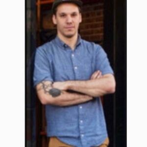 James Campbell Men’s Summer Short-Sleeved Chambray Cotton Button Down